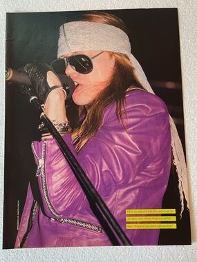 GNR Axl Rose pinup